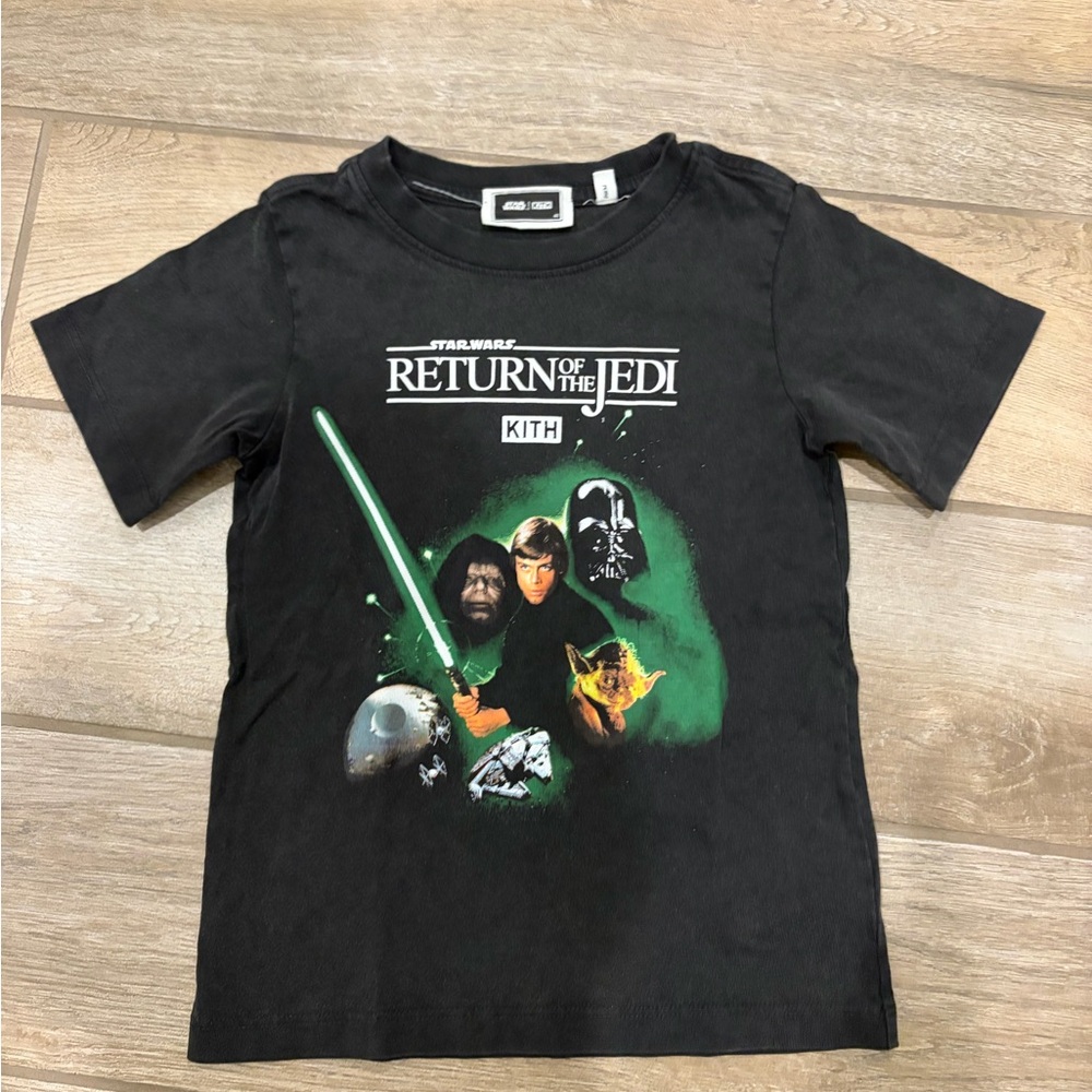 Kith Black Return of the Jedi Graphic Tee Star Wars Kids Luke Skywalker 4T